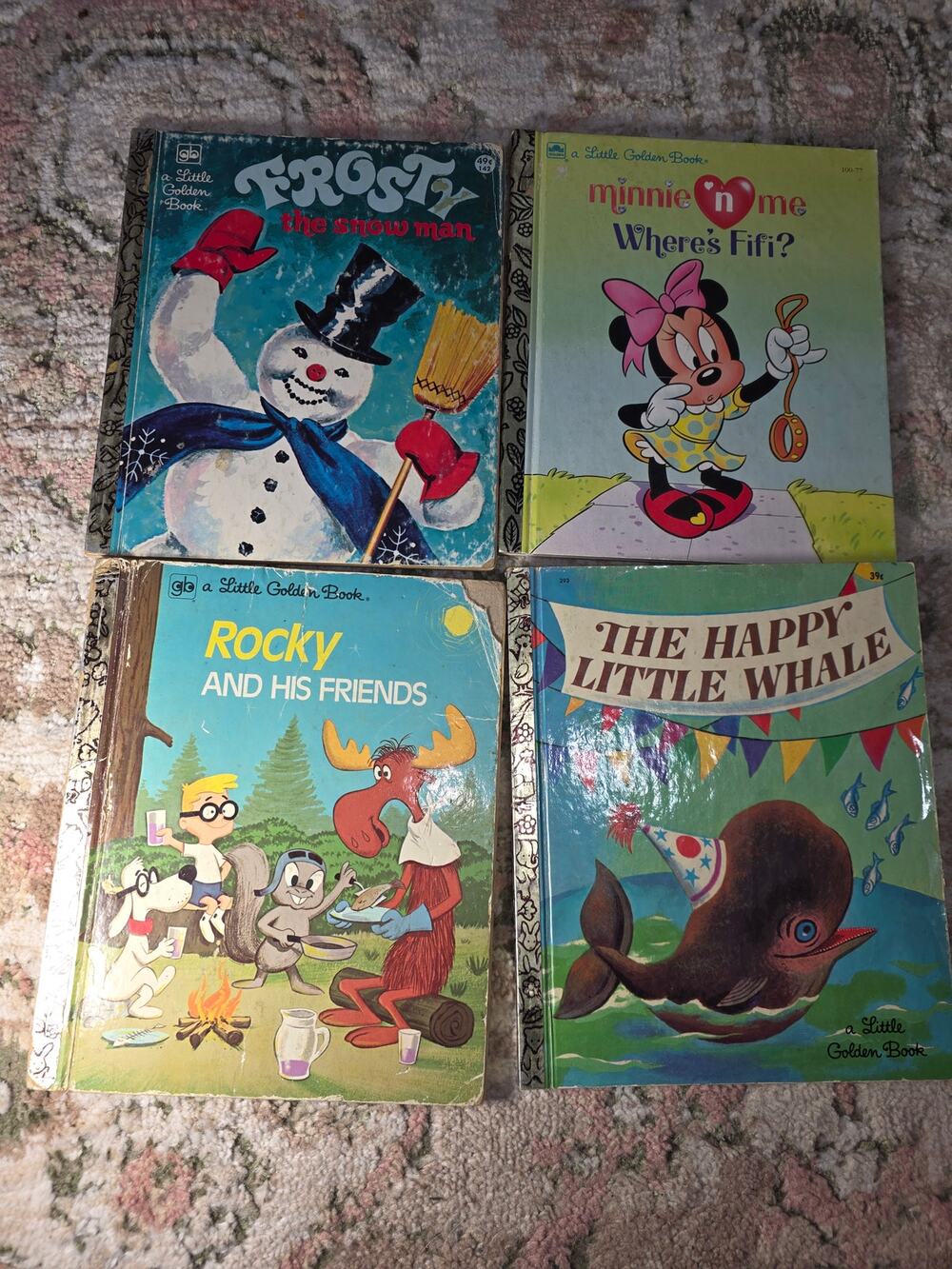 Set of 4 Little Golden Books-Frosty the Snowman and others